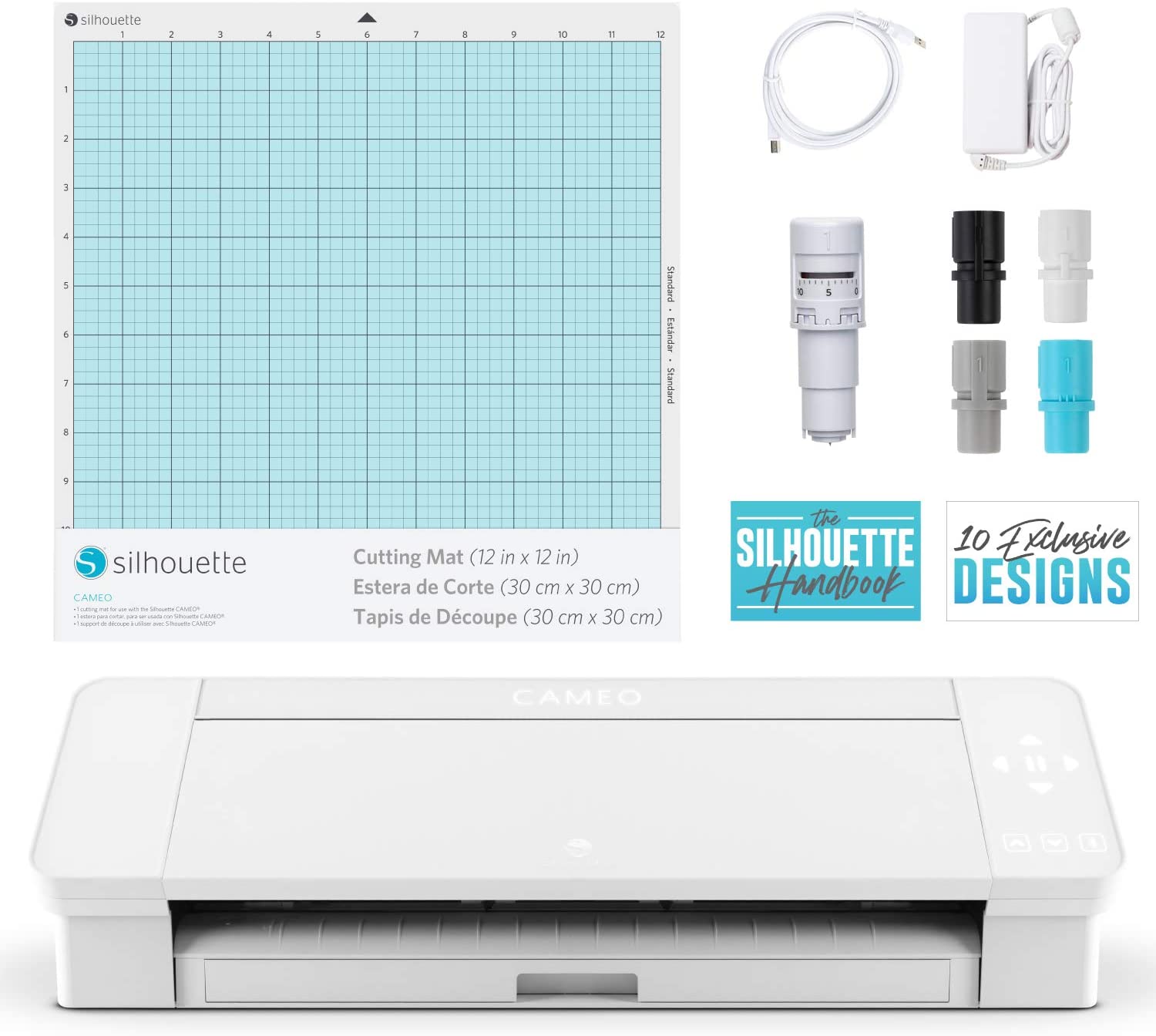 Silhouette Cameo 5 12 inch Vinyl Cutting Machine with Studio Software,  Electric Tool and ES Mat
