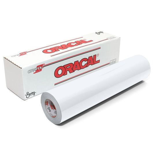 Oracal 651 Glossy Permanent Vinyl 12 Inch x 6 Feet - White